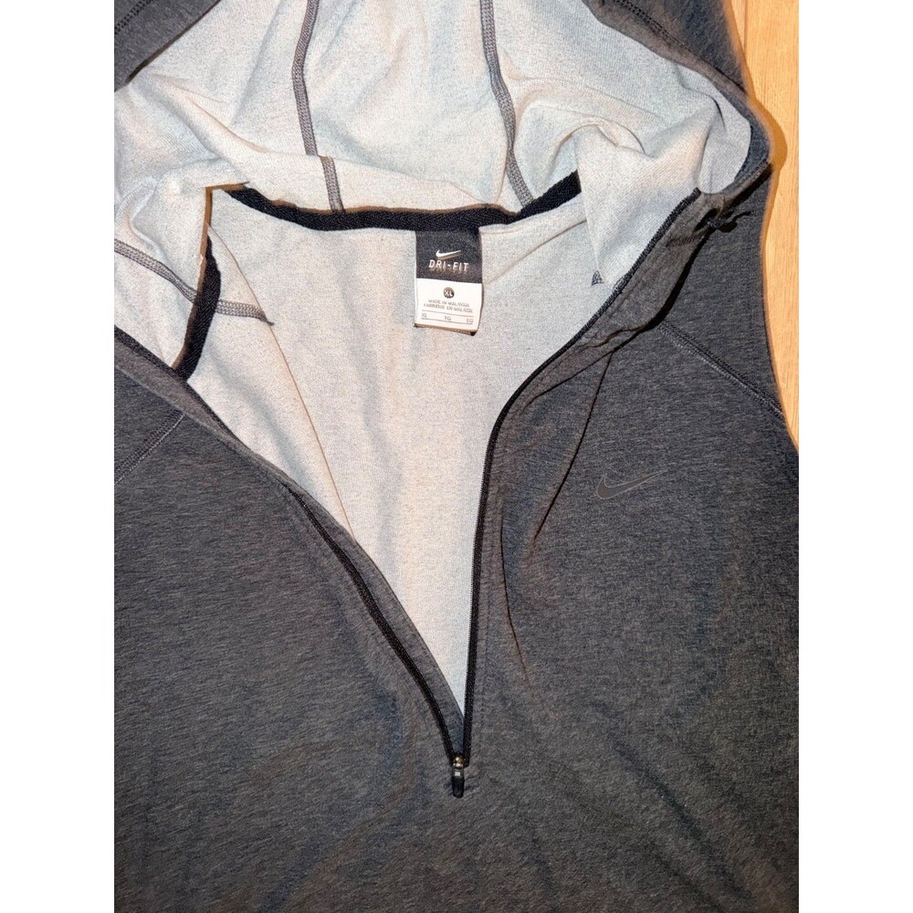 Womens NIKE DRIFIT Hooded sleeveless shirt size XL Gray